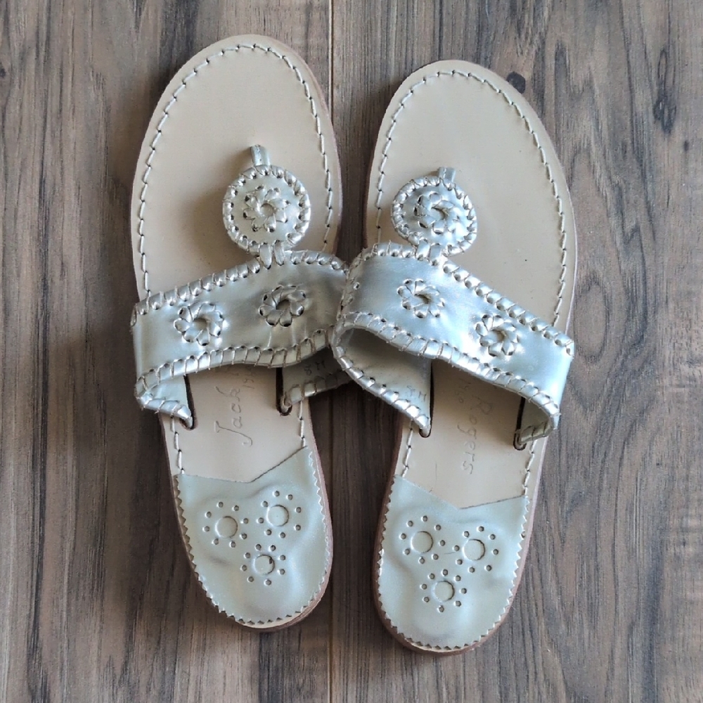 Jack Rogers Leather Flat Sandals